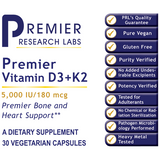 Vitamin D3+K2 NEW! by Premier Research Labs