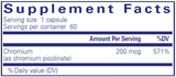 Chromium (Picolinate) 200mcg